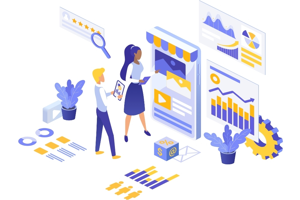 Company Digital Marketing Audit Service illustration